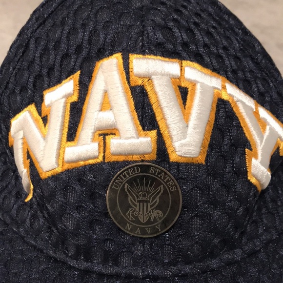 US Navy United States Dimpled Baseball Cap JWM Dad Hat Adjustable Dark Blue - Picture 4 of 9